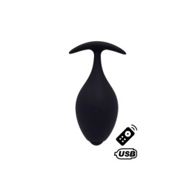 BABA, Plug vibrant anal noir USB, avec télécommande 
